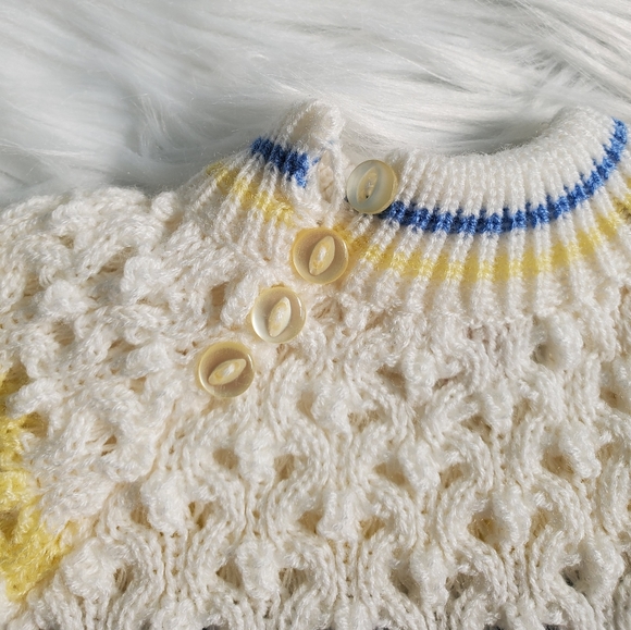 Nieman Marcus Knitted Baby Boy Romper Bodysuit 6-12 Mos - Picture 3 of 5